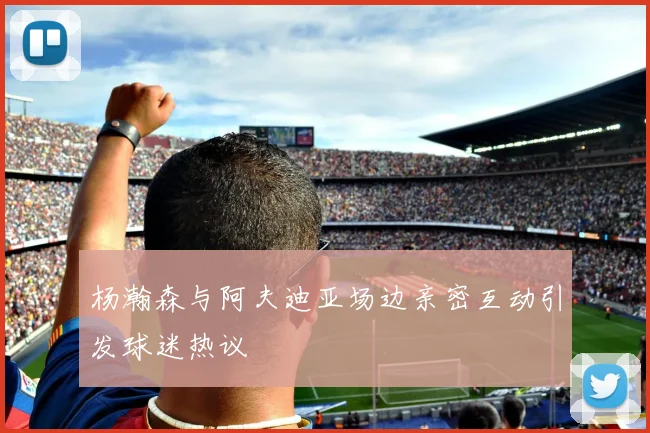 杨瀚森与阿夫迪亚场边亲密互动引发球迷热议